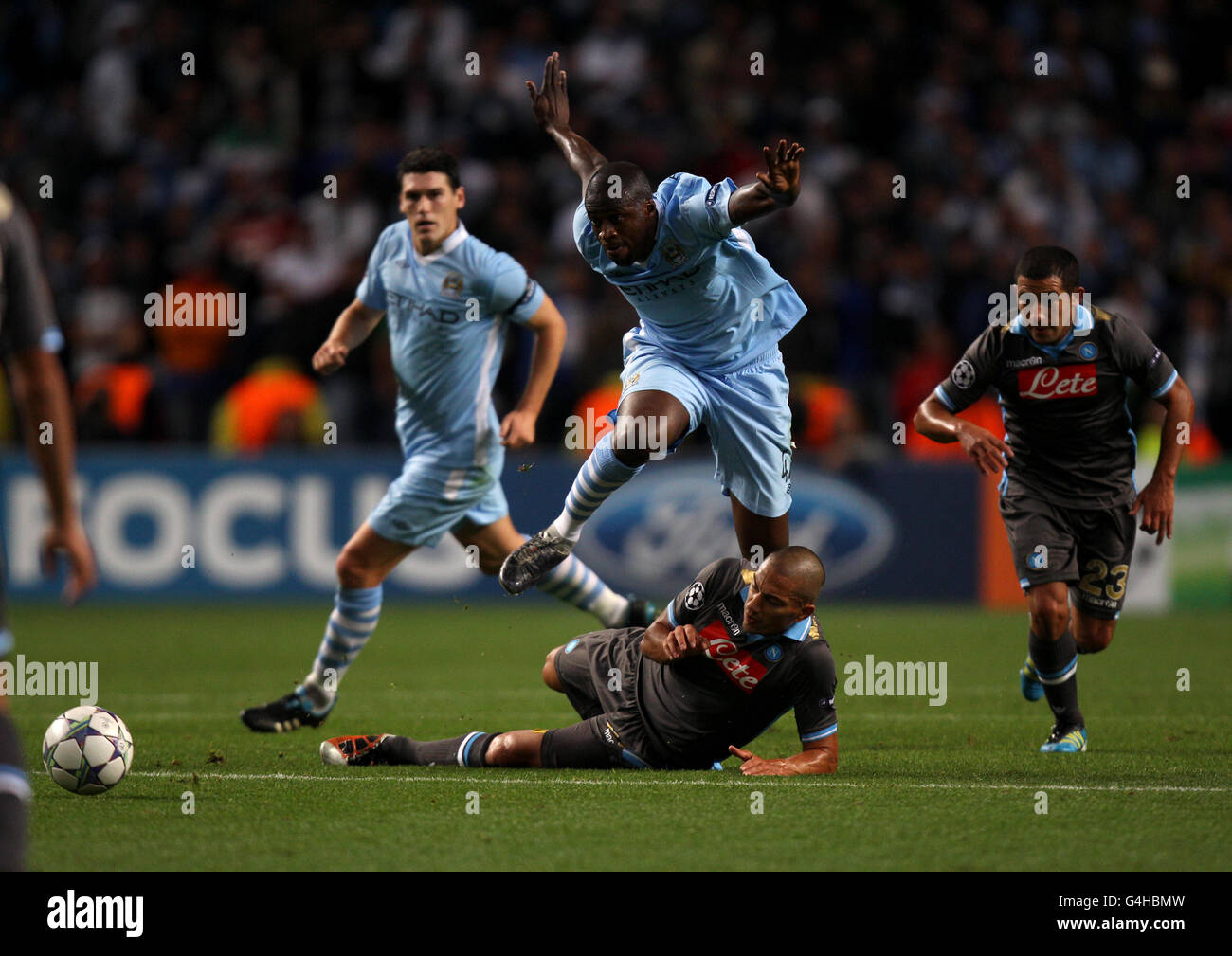 Soccer - UEFA Champions League - Group A - Manchester City v Napoli - Etihad Stadium Stock Photo