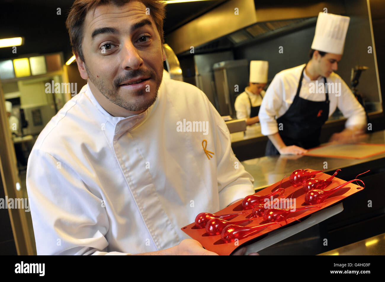 Jordi Roca , Chef at El Celler de Can Roca restaurant in Girona, Catalonia, Spain. Stock Photo
