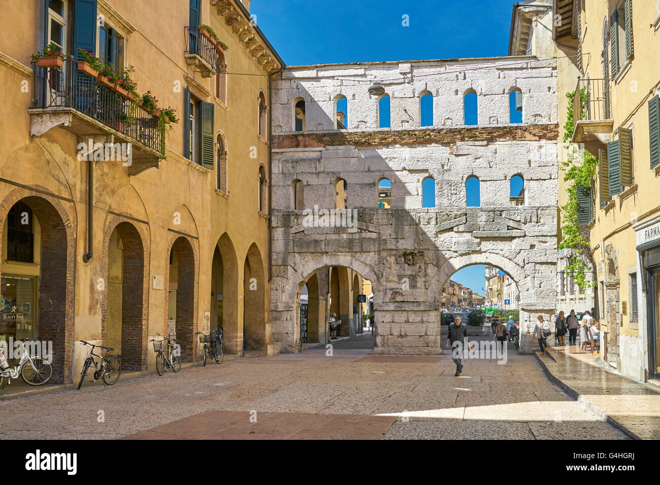 Verona old town, Veneto region, Italy Stock Photo