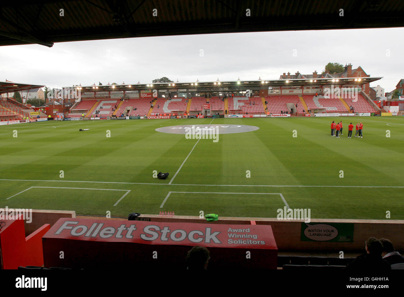 Soccer - Carling Cup - Second Round - Exeter City v Liverpool - St James' Park Stock Photo