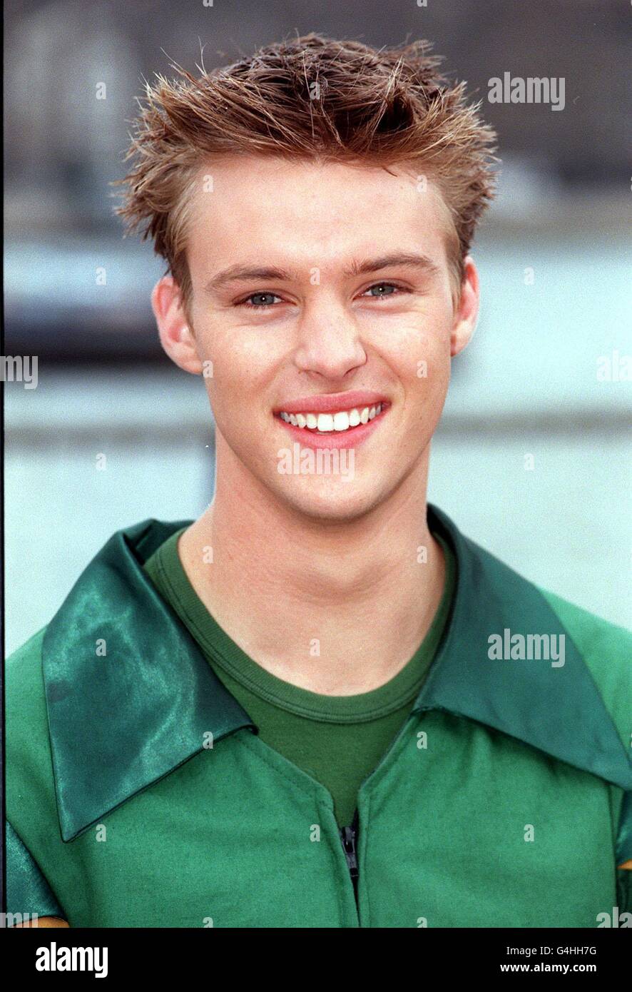 Actor Jesse Spencer, who plays Billy Kennedy in the Australian television programme 'Neighbours', poses as Peter Pan at a photocall in London. He is to star in the role in a pantomime at the White Rock in Hastings. Stock Photo