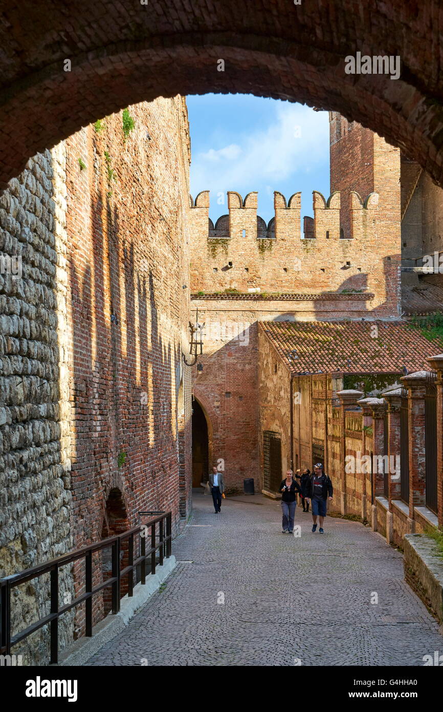 Castelvecchio, Verona old town, Veneto region, Italy Stock Photo