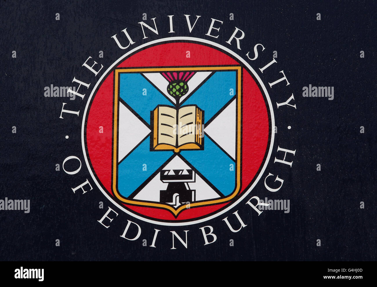 A general view of a sign for Edinburgh University as it could
