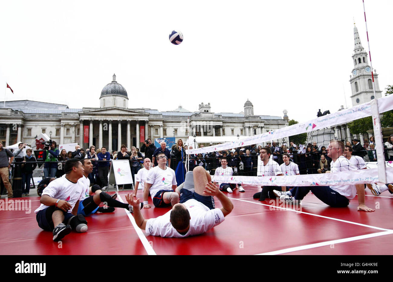 The Paralympic GB Volleyball team break the world record for the