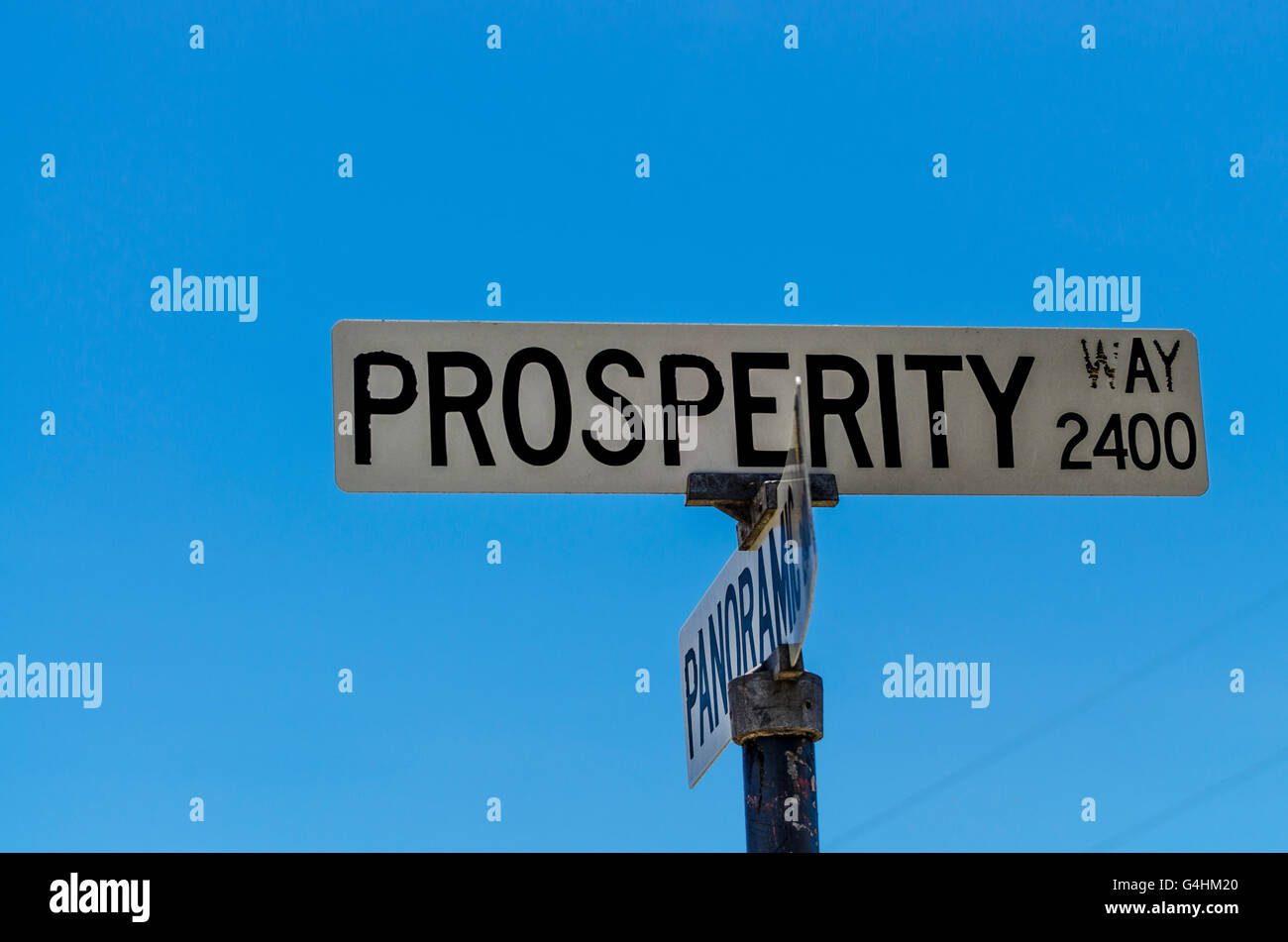Prosperity way in San Leandro California USA Stock Photo
