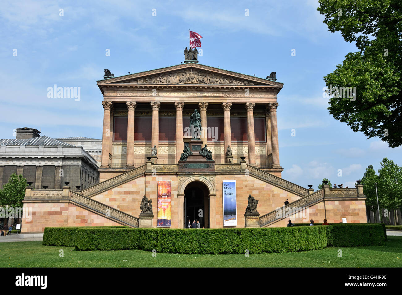 Old national gallery (Alte Nationalgalerie) on the museum island (Museumsinsel)  Berlin Germany Stock Photo