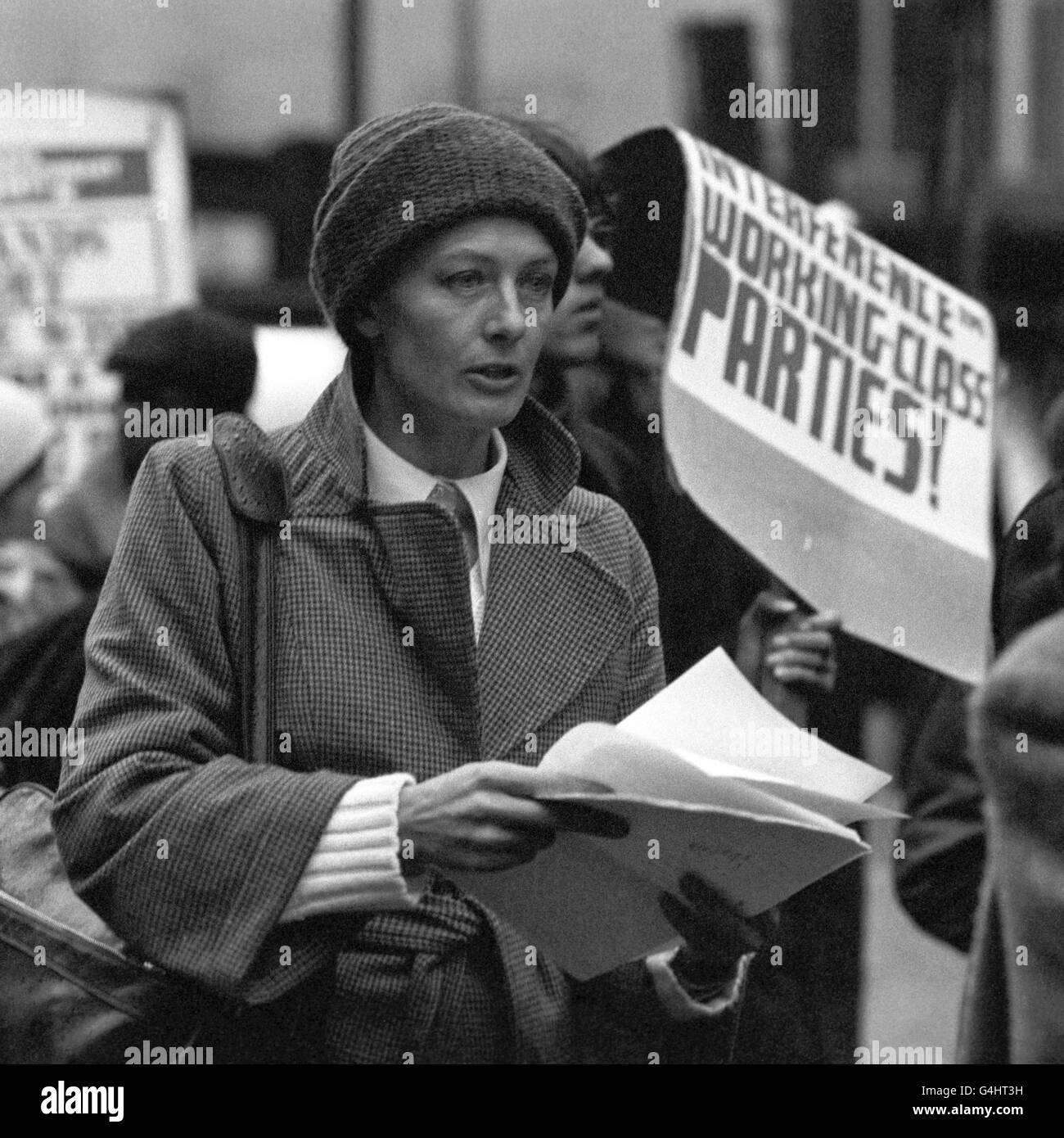 Politics - Workers Revolutionary Party - Vanessa Redgrave - London Stock Photo