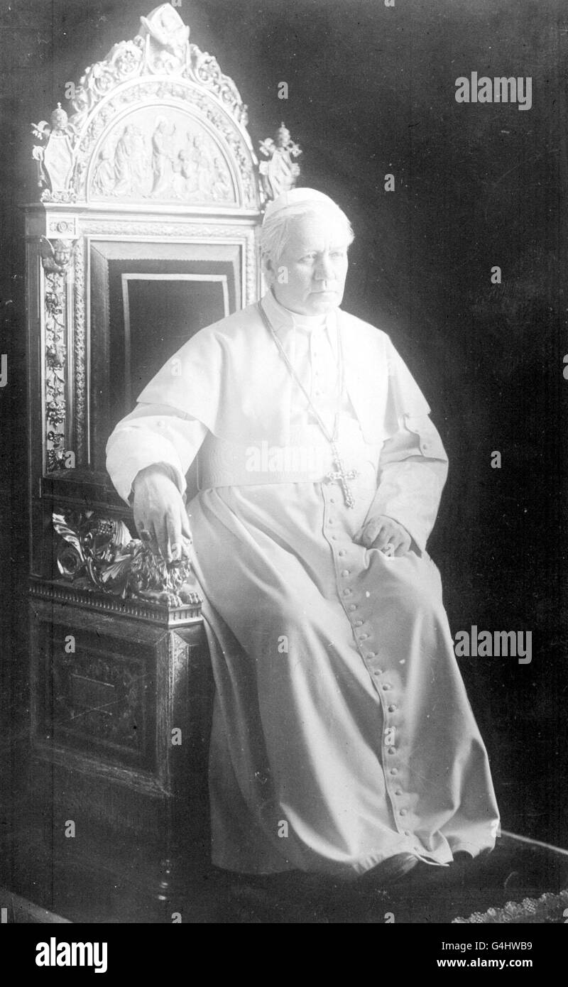 Pope Pius X - born Giuseppe Sarto in 1835, died in 1914. Served as Pope from 1903 to 1914. Stock Photo