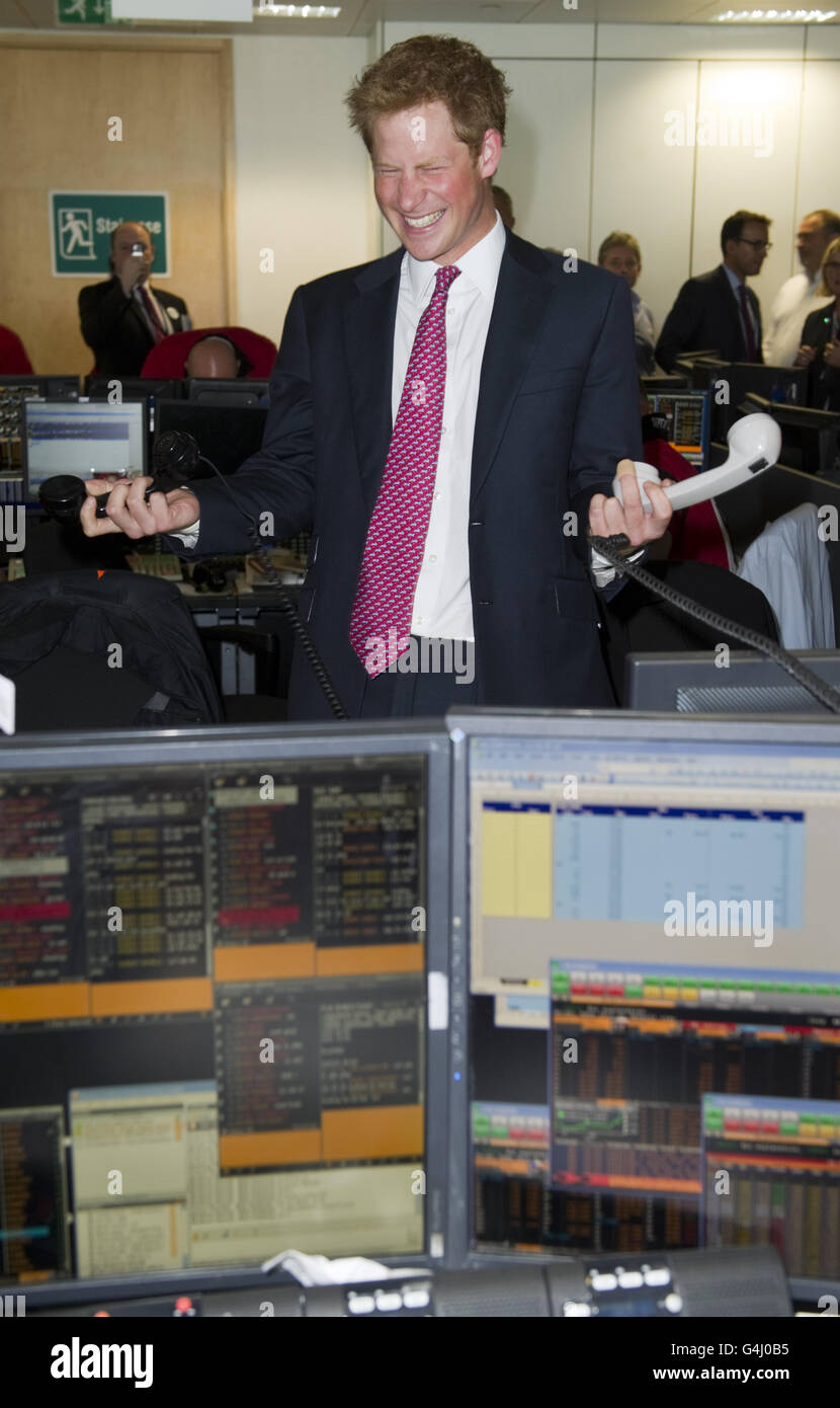 Prince Harry on the Trading Floor during the BGC Partner's 7th Annual