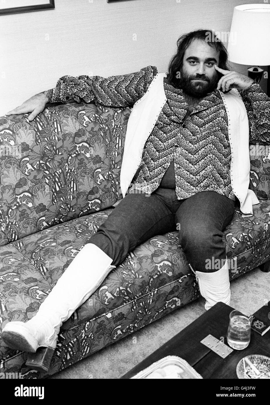 DEMIS ROUSSOS Greek singer Stock Photo - Alamy