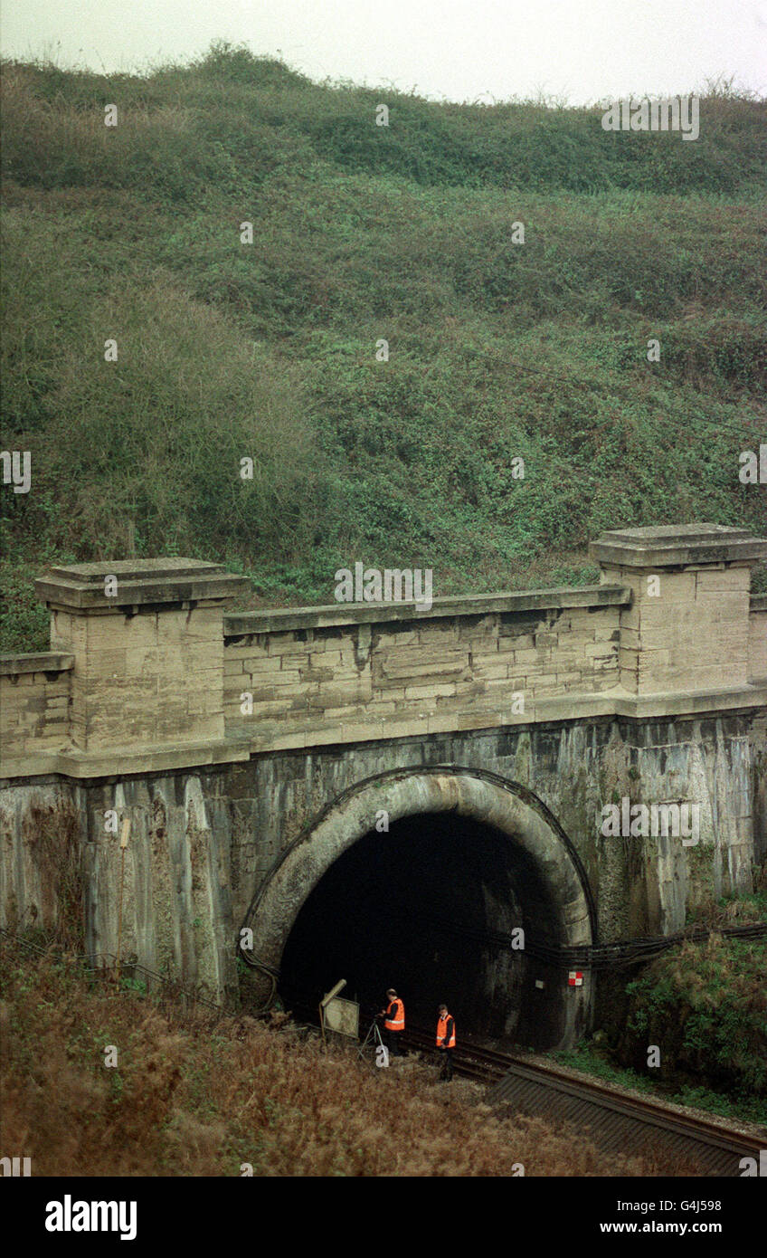 PA NEWS PHOTO 8/12/91 THE ENGLISH END OF THE SEVERN TUNNEL AFTER AN