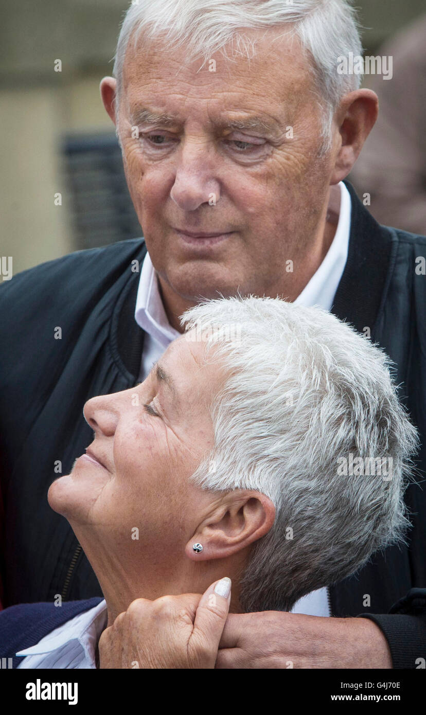 Jean and Gordon Leadbeater, the parents of Labour MP Jo Cox, visit