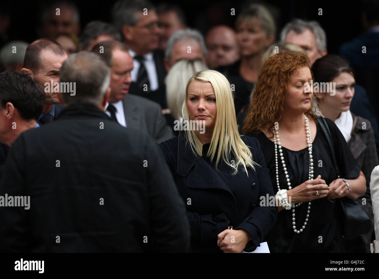 John McAleese funeral Stock Photo - Alamy