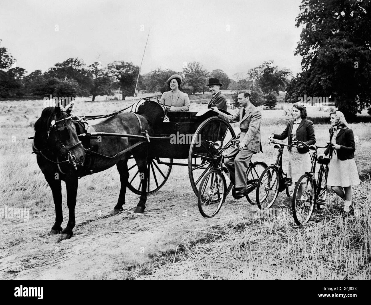 Royalty - King George VI and family Stock Photo