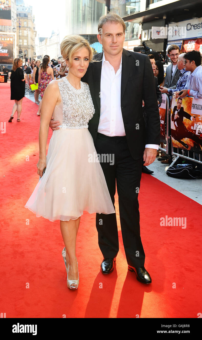 Gillian Anderson and guest arrive at the premiere of new film Johnny