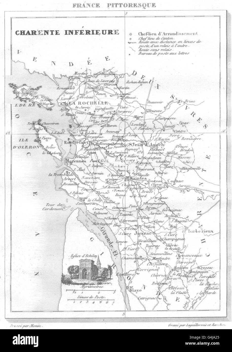 Charente map Black and White Stock Photos & Images - Alamy