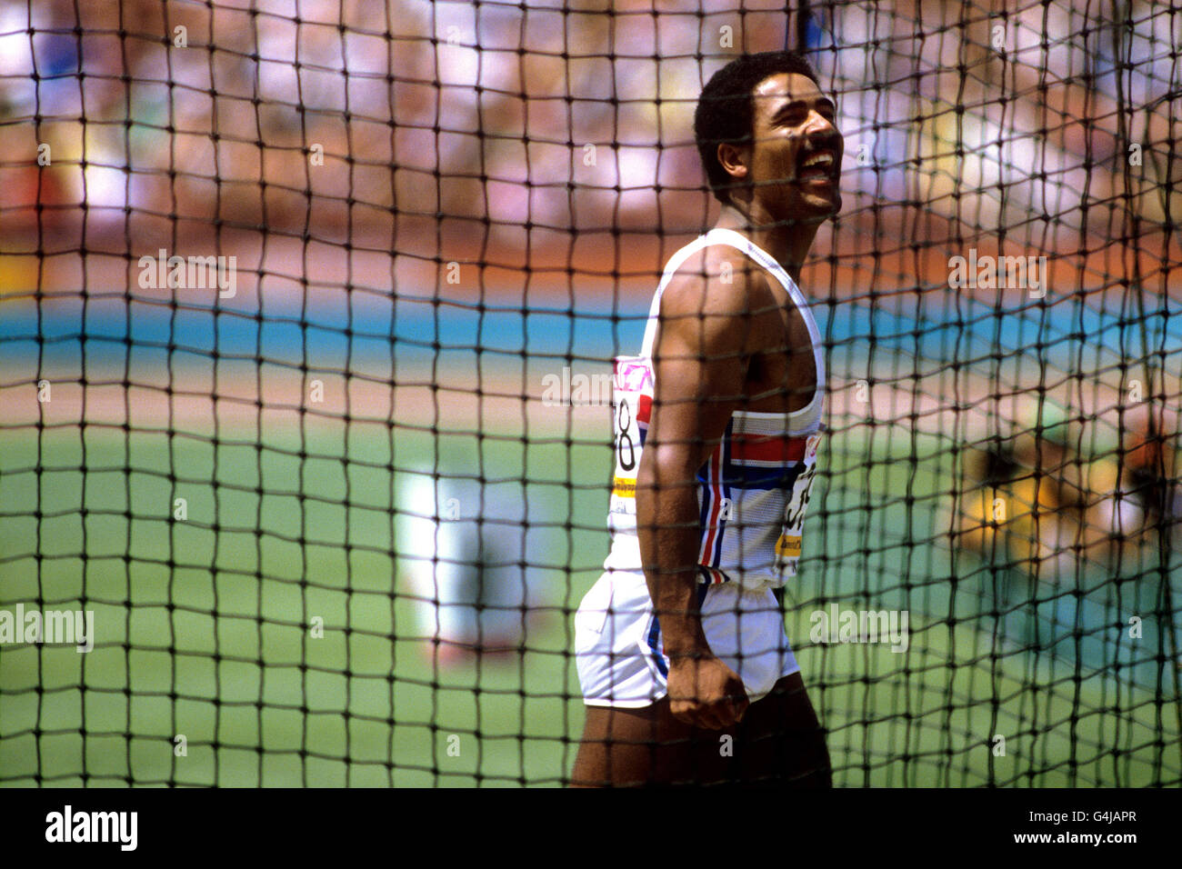 Athletics - Los Angeles Olympic Games 1984 - Decathlon Stock Photo - Alamy