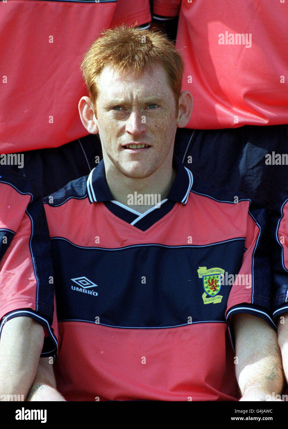 Footballer David Hopkin of Leeds United FC and Scotland. Stock Photo