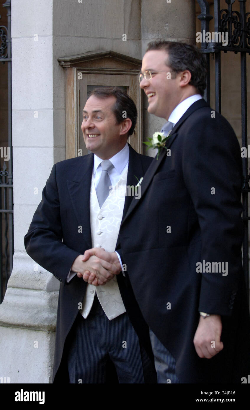 Conservative Party MP and former leadership candidate, Liam Fox with ...