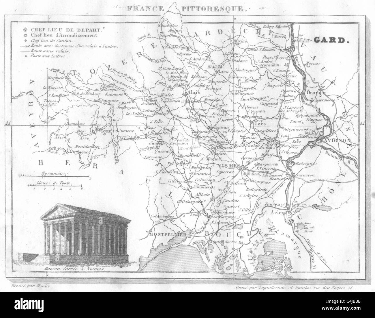 Gard map hires stock photography and images Alamy