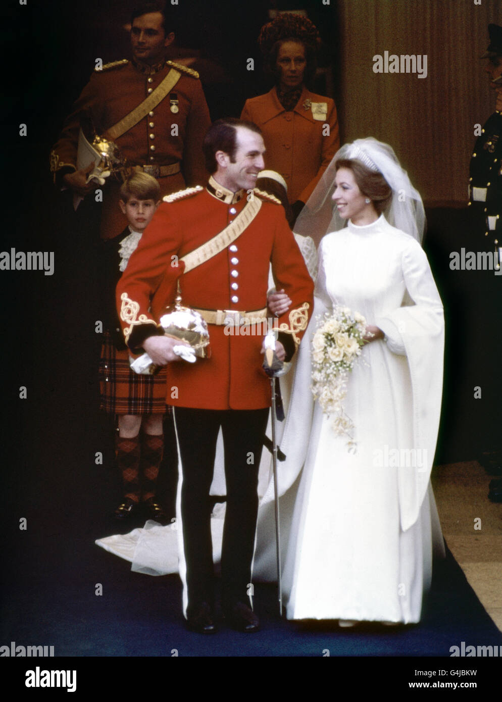 Wedding Princess Anne Westminster Abbey High Resolution Stock 