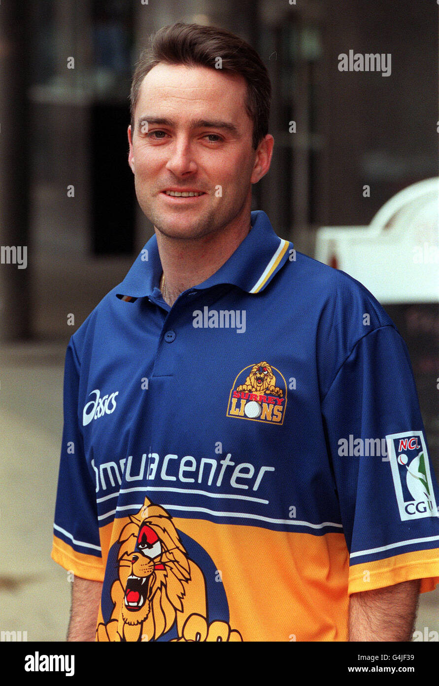 1 2 half length portrait blue yellow smiling sport cricket graham hi