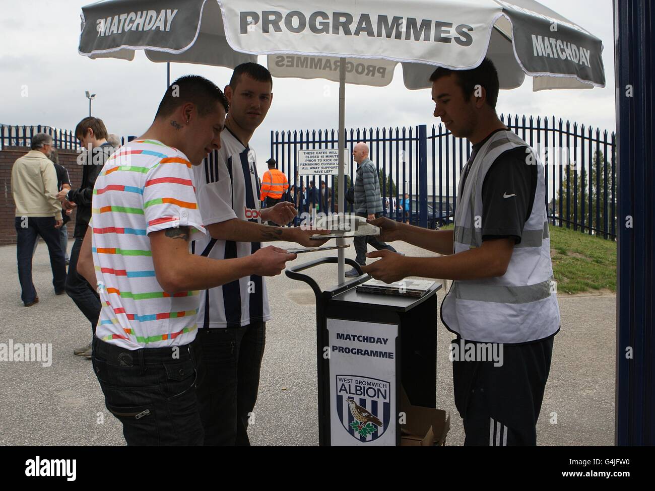 Football programme seller programmes hi-res stock photography and ...