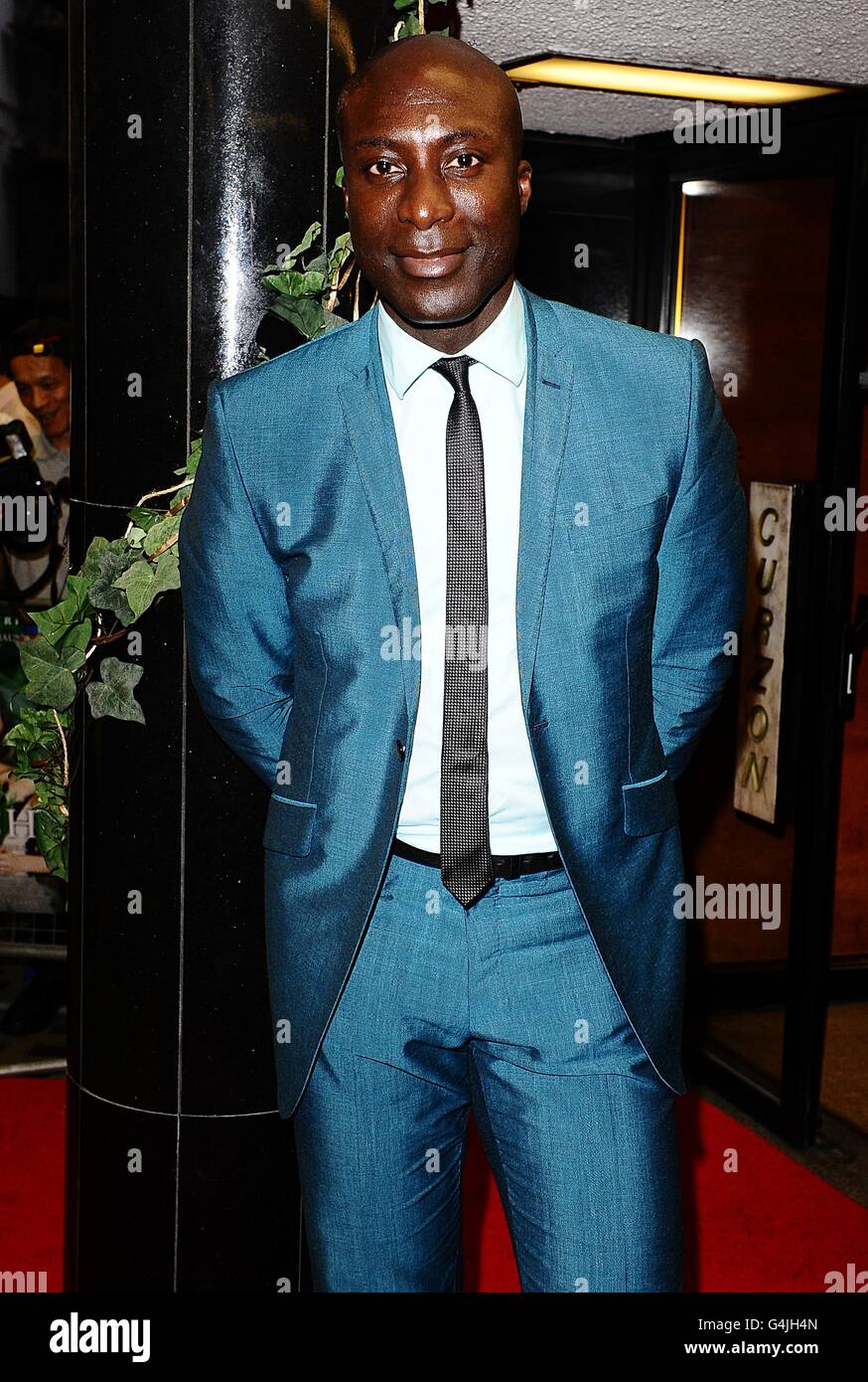 Ozwald Boateng arriving for the UK premiere of Melancholia, at the Curzon Mayfair cinema, London. Stock Photo