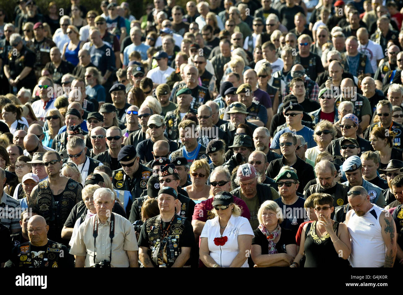 Ride to the Wall motorcycle event Stock Photo