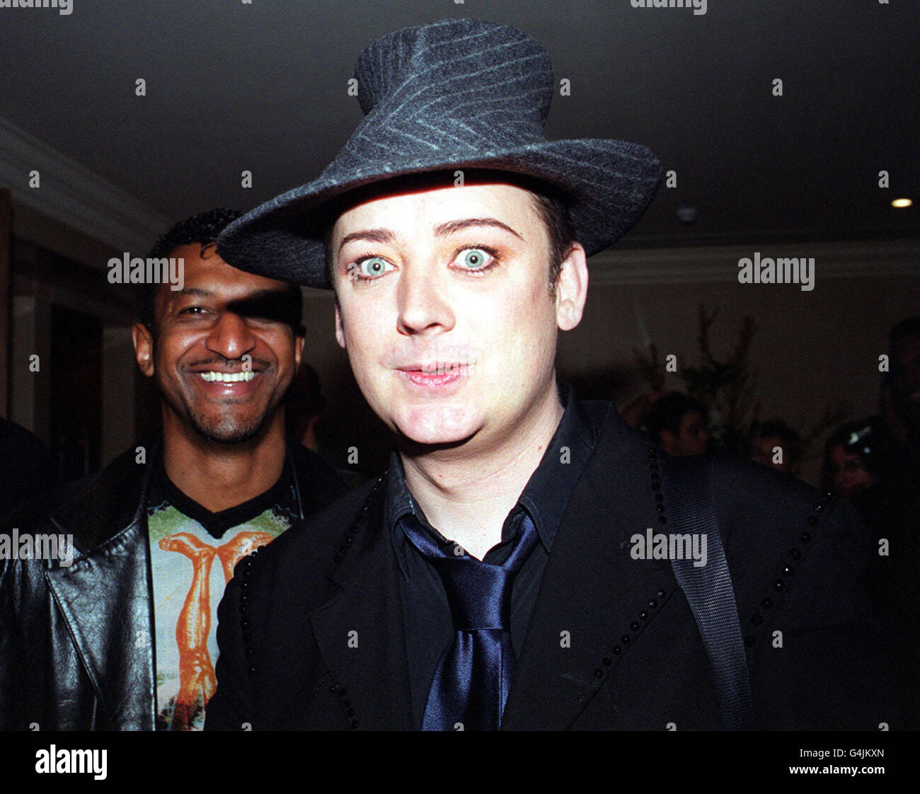 Pop singer, Boy George arriving at London's Royal Lancaster Hotel for ...