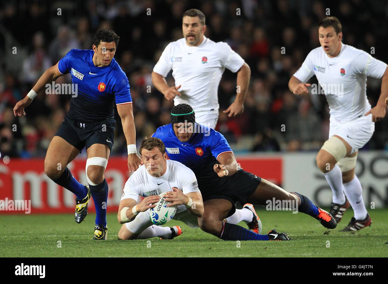 Rugby Union - Rugby World Cup 2011 - Quarter Final - England v France - Eden Park Stock Photo