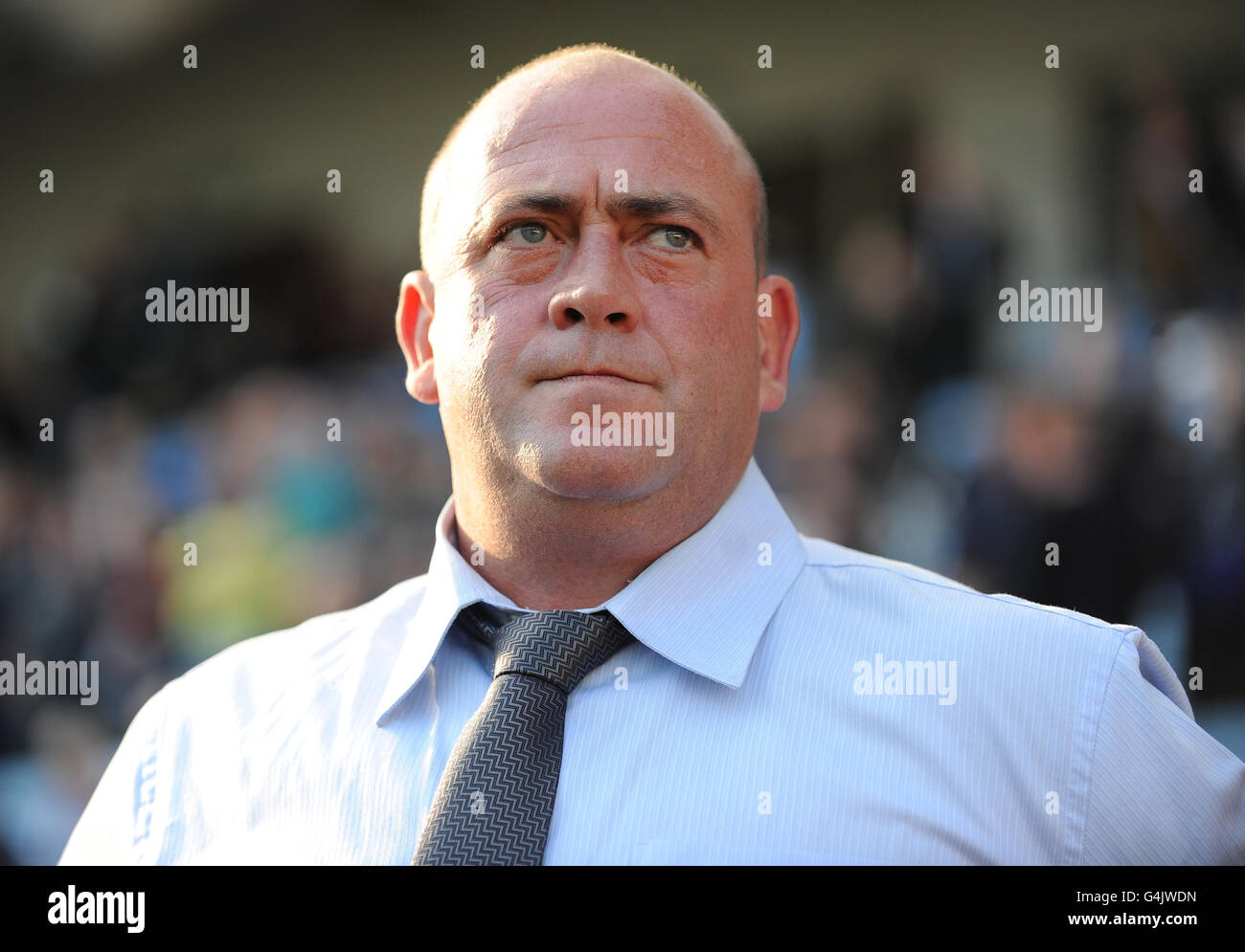 Coventry City manager Andy Thorn before the game against Nottingham Forest during the npower Football League Championship match at the Ricoh Arena, Coventry. Stock Photo