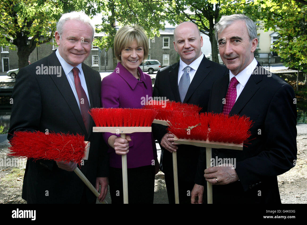 Presidential candidates from left to right martin mcguinness hi-res stock  photography and images - Alamy