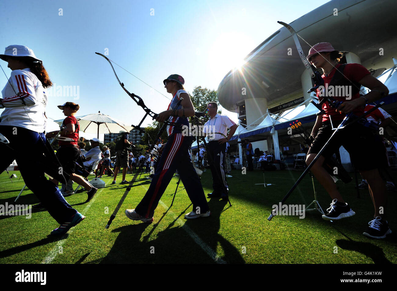 Archery London Olympic Games 2012 Test Event Preview Day Lord's Cricket Ground Stock Photo