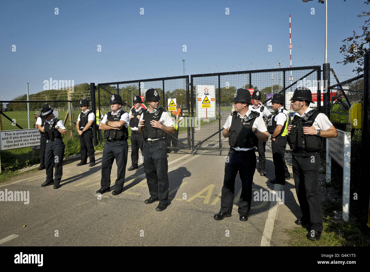 Hinkley Point protest Stock Photo