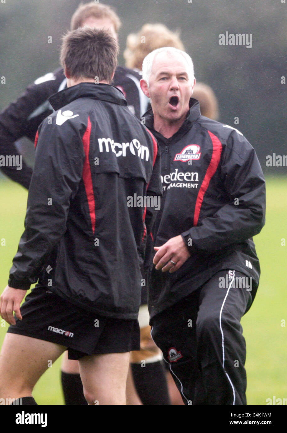 Edinburgh defence coach billy mcginty hi-res stock photography and ...