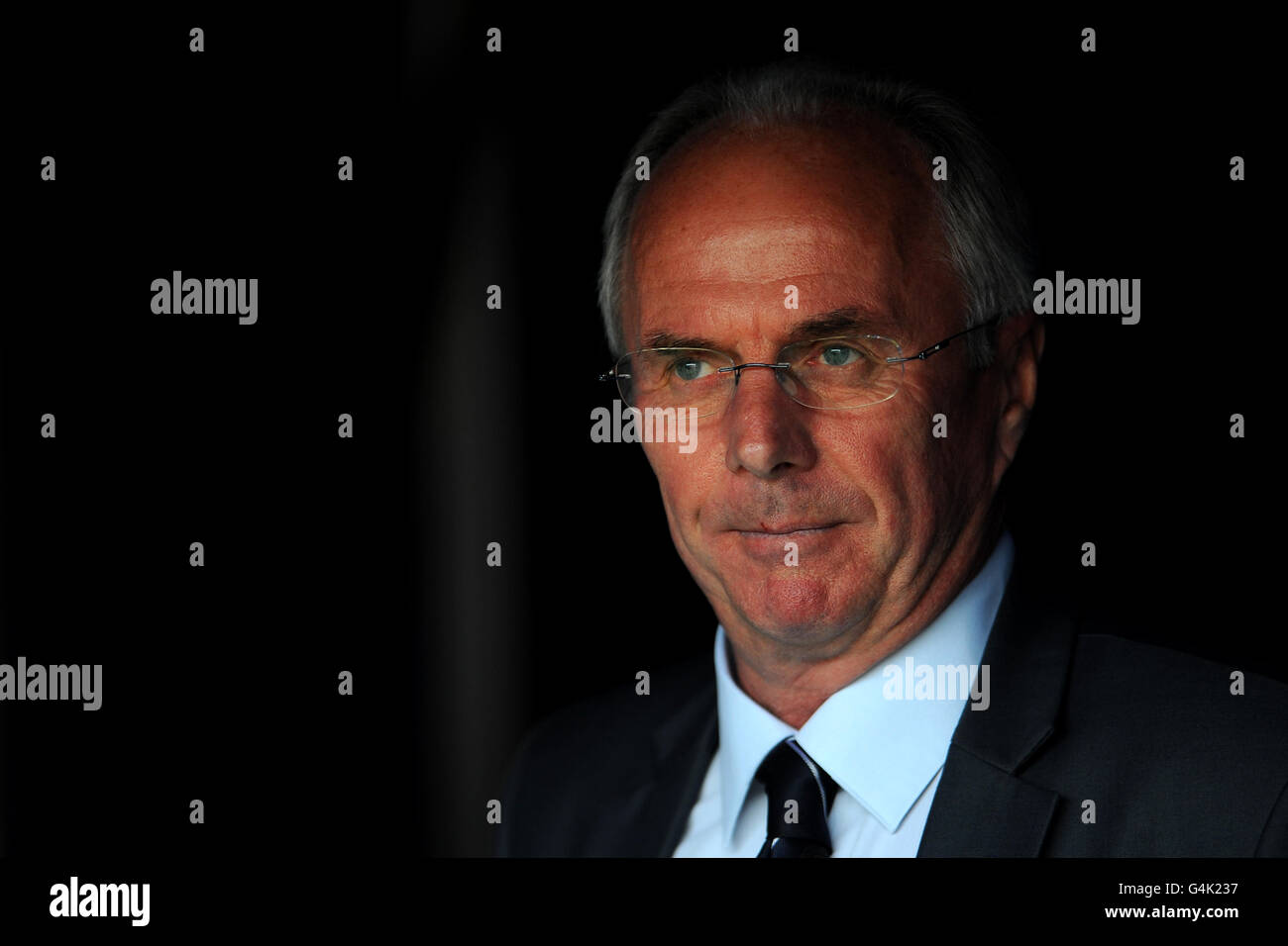 Soccer - npower Football League Championship - Leicester City v Derby County - The King Power Stadium. Leicester City manager Sven-Goran Eriksson Stock Photo