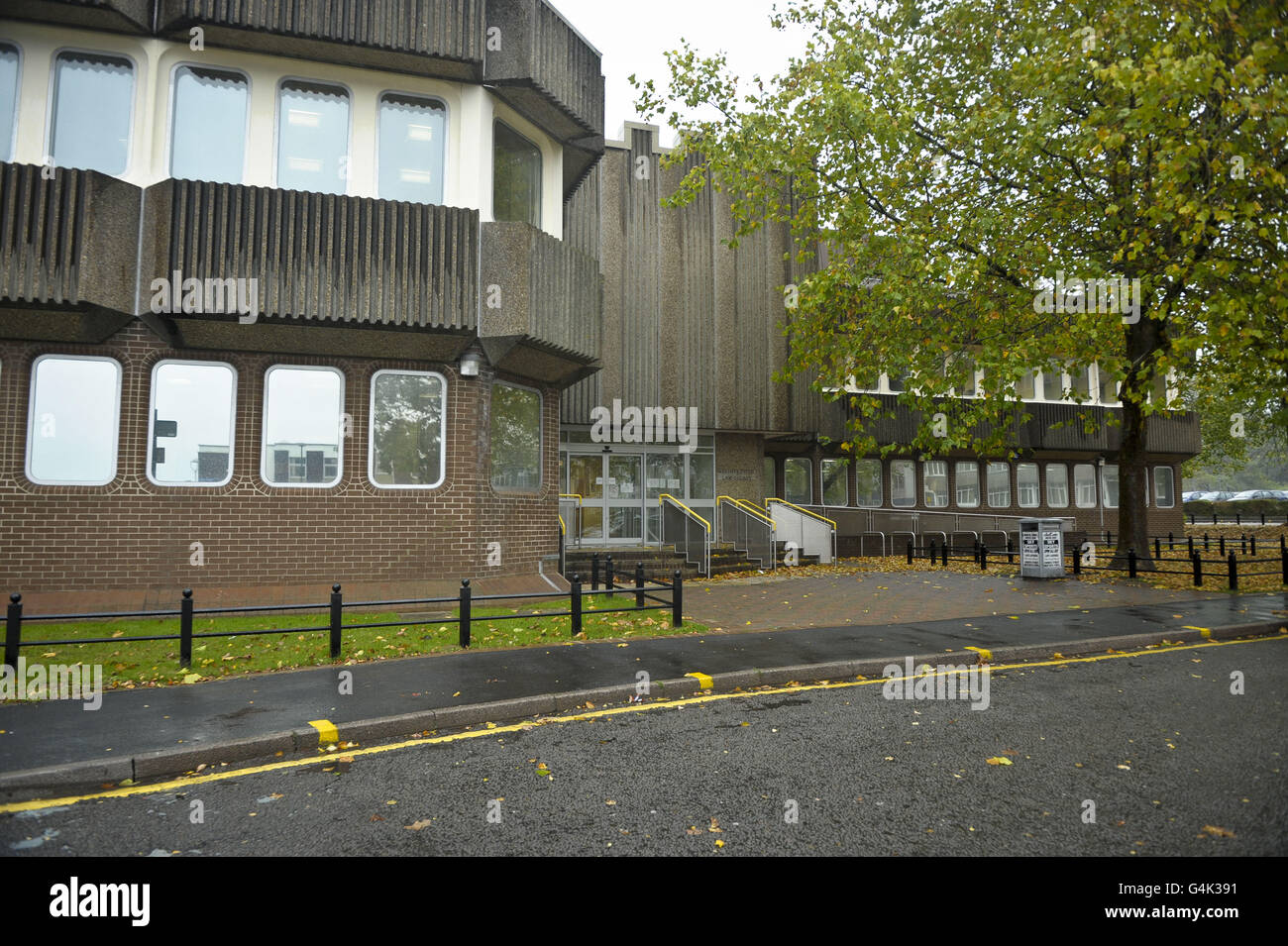 Crown court stock. A general view of Merthyr Tydfil Crown Court. Stock Photo