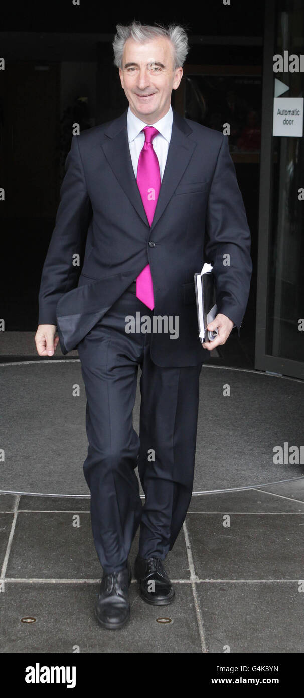 Presidential Candidate Gay Mitchell leaving RTE studios in Dublin this afternoon. Stock Photo