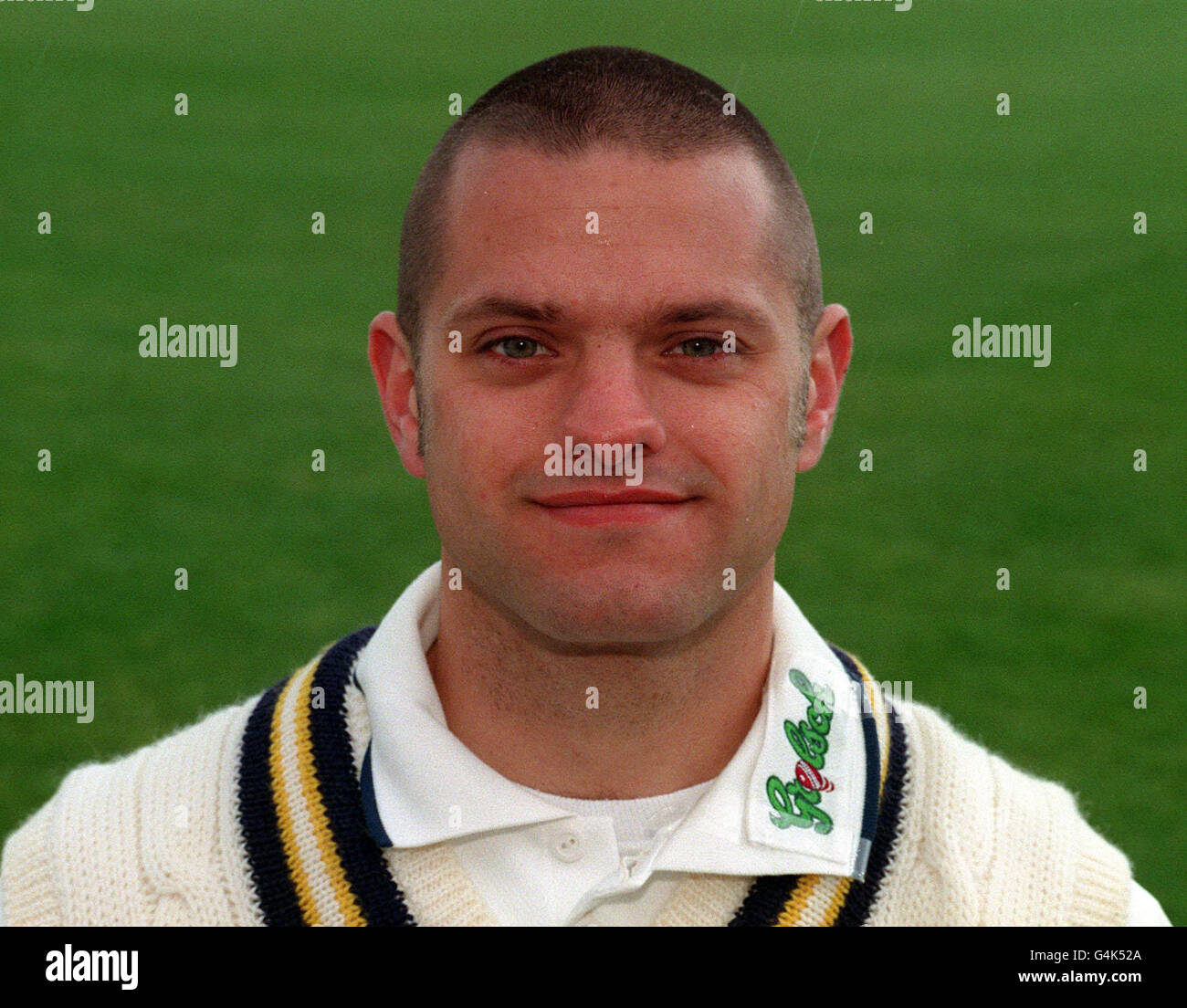 Steve Lugsden, a member of the Hampshire County Cricket Team. Stock Photo