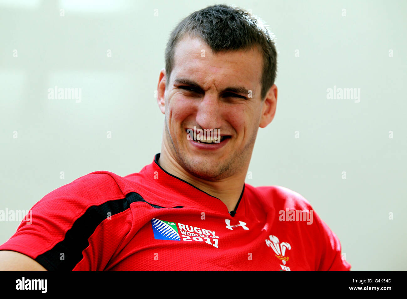 Rugby Union - Rugby World Cup 2011 - Semi Final - Wales v France - Wales Press Conference - Sky City Hotel. Wales' Sam Warburton during the press conference at the Sky City Hotel, Auckland, New Zealand. Stock Photo
