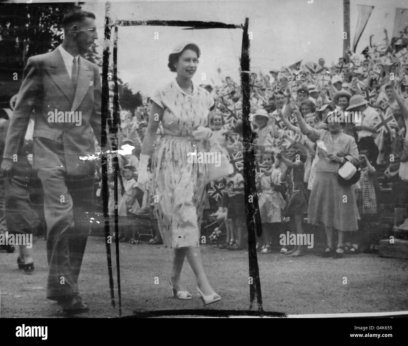 Royalty Queen Elizabeth II Commonwealth Tour New Zealand Stock Photo Alamy