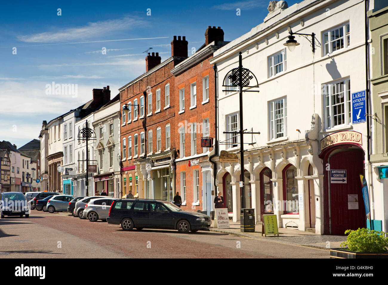 Uk herefordshire leominster broad street hires stock photography and