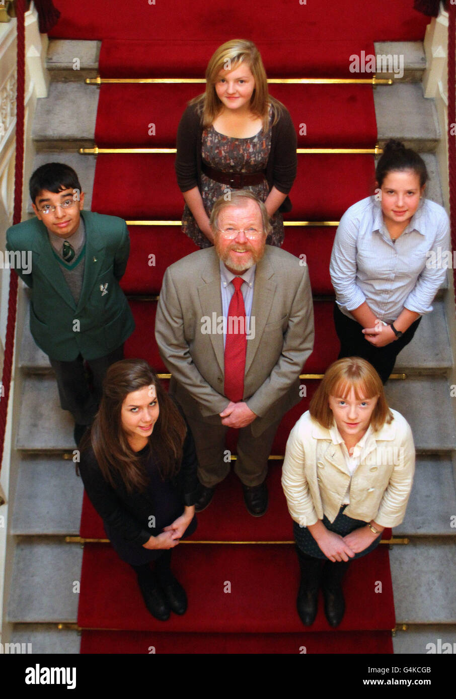 Author Bill Bryson pictured with Royal Society of Chemistry Bill Bryson