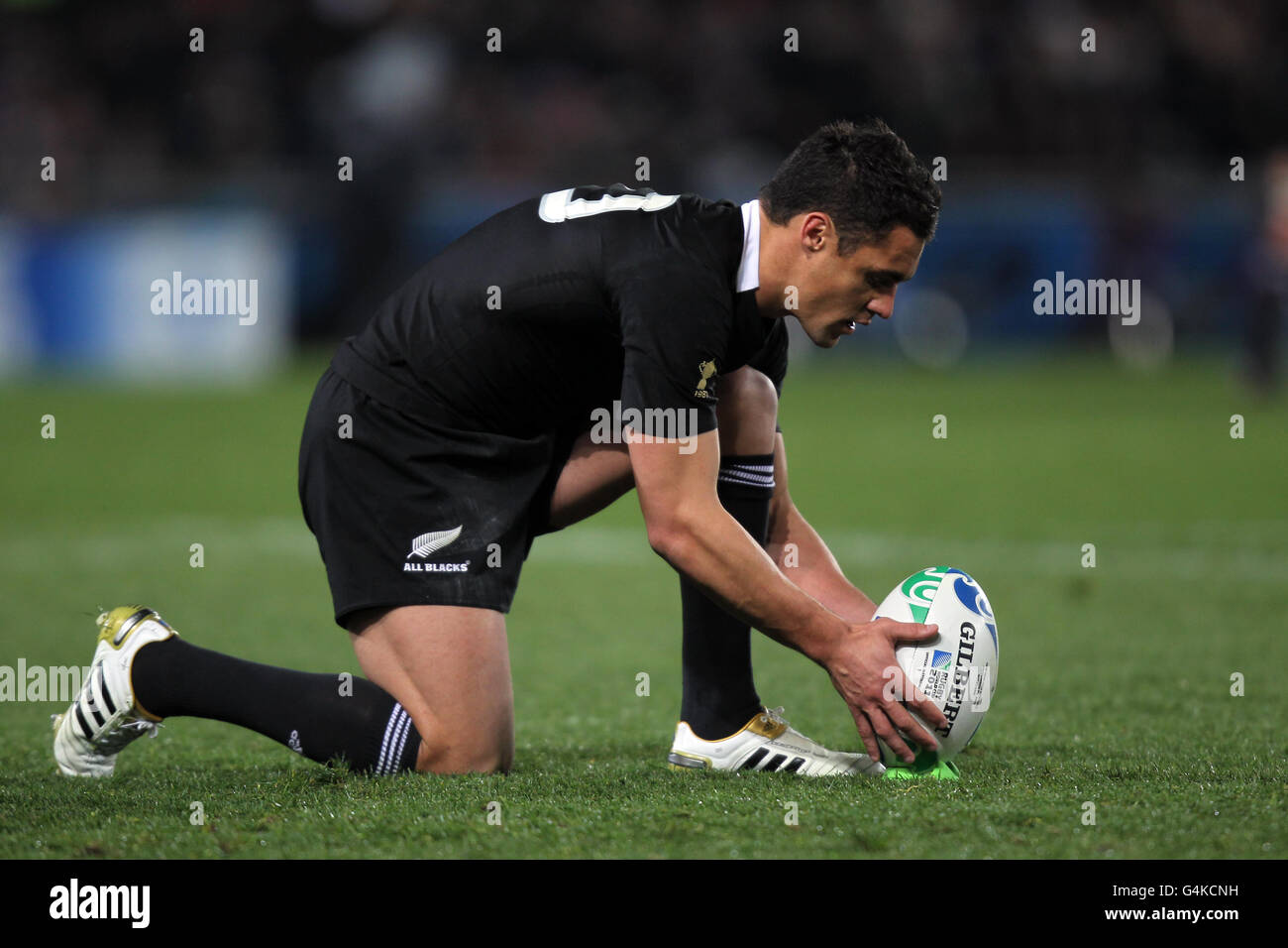 Rugby Union - Rugby World Cup 2011 - Pool A - New Zealand v France - Eden Park. Dan Carter, New Zealand Stock Photo