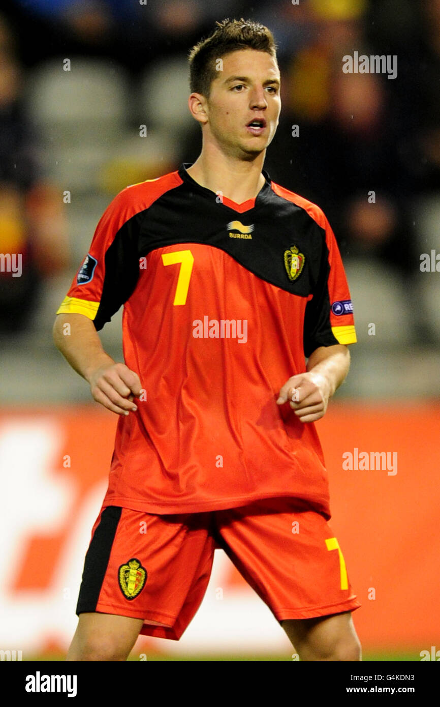 Soccer - UEFA Euro 2012 - Group A - Belgium v Kazakhstan - Koning Boudewijn Stadion. Dries Mertens, Belgium Stock Photo