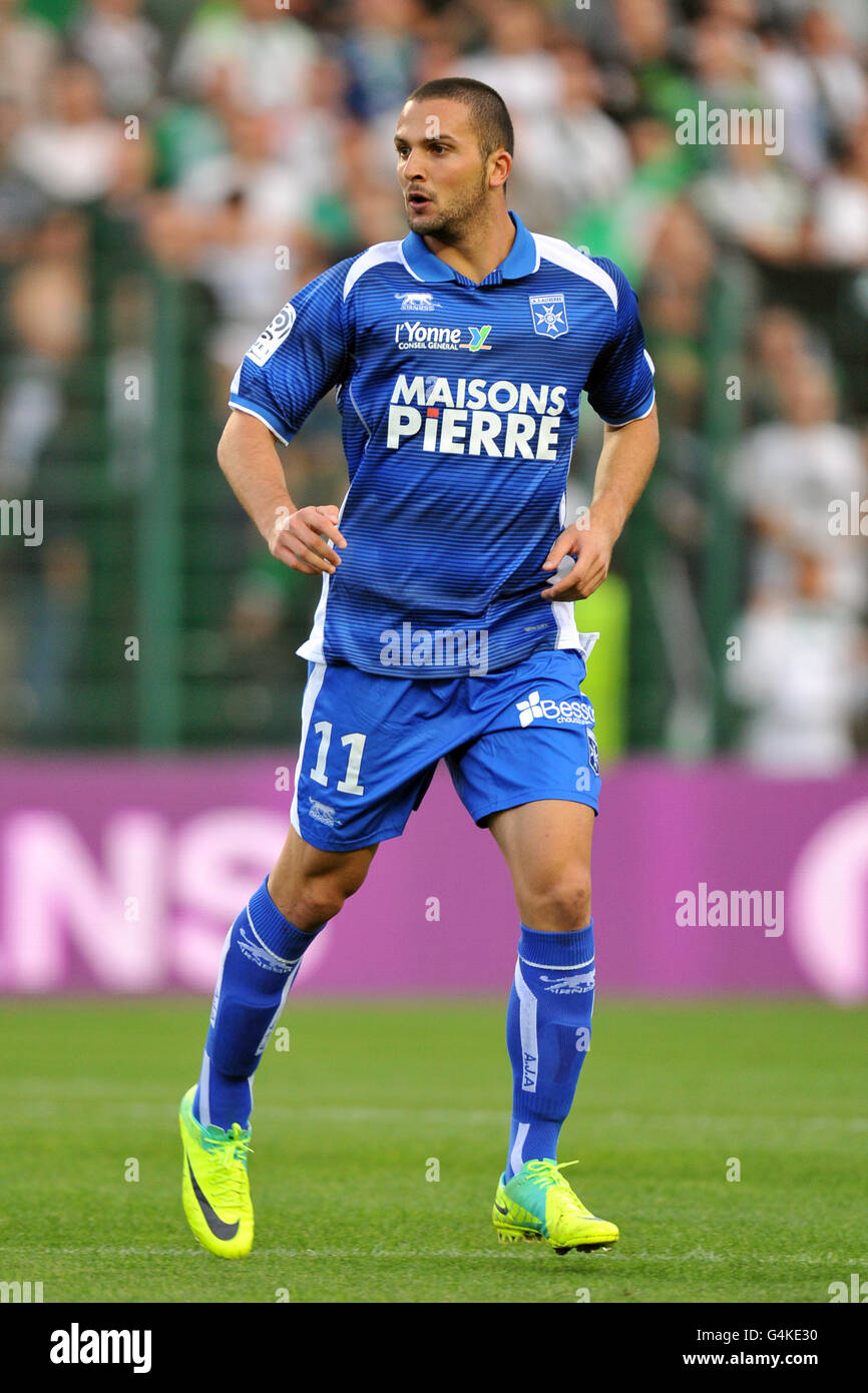 Soccer - Ligue 1 - St Etienne v AJ Auxerre - Stade Geoffroy-Guichard. Ben Sahar, AJ Auxerre Stock Photo