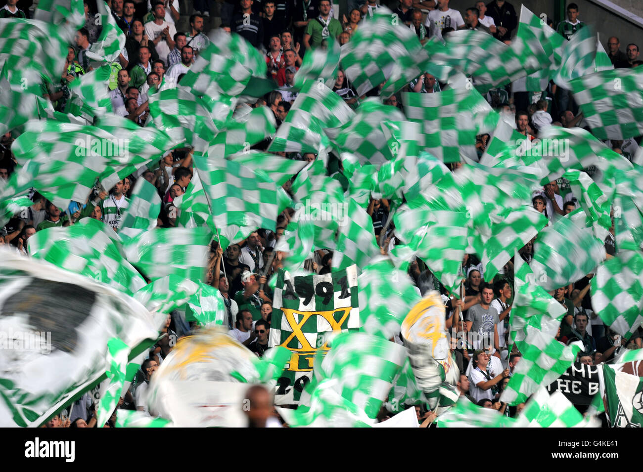 Fanion vintage AS Saint-Étienne – Stade Geoffroy-Guichard