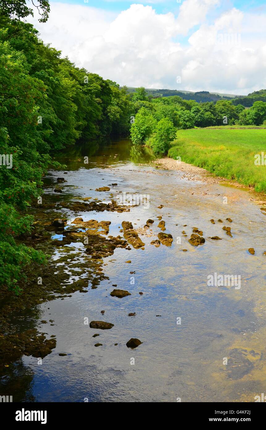 River Wharfe Grassington Yorkshire Dales Stock Photo