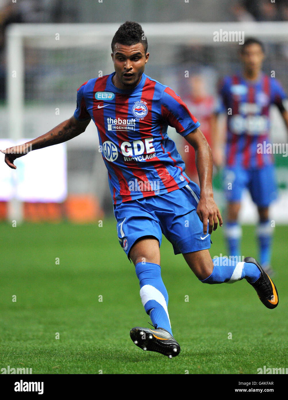 Soccer - Ligue 1 - SM Caen v Olympique Lyonnais - Stade Michel-d'Ornano.  Frederic Bulot, Caen Stock Photo - Alamy